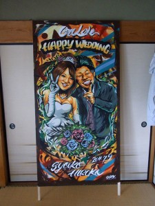 エレガントフレーム|似顔絵オプション商品|似顔絵ウェルカムボードの